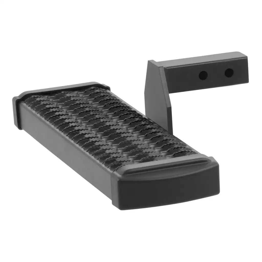 Grip Step 7" x 26" Black Aluminum Receiver Hitch Step, 6" Drop (Fits 2" Tube)