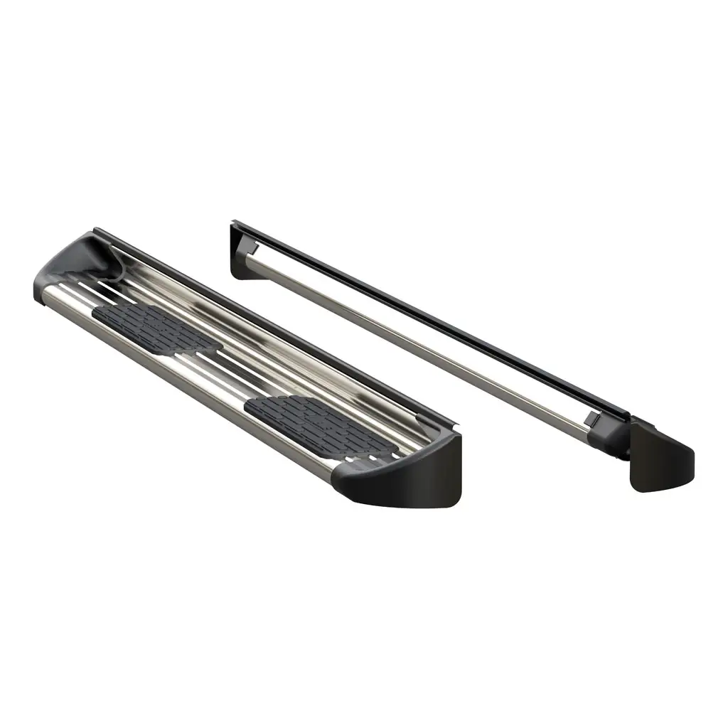 Polished Stainless Steel Side Entry Steps, Select Silverado