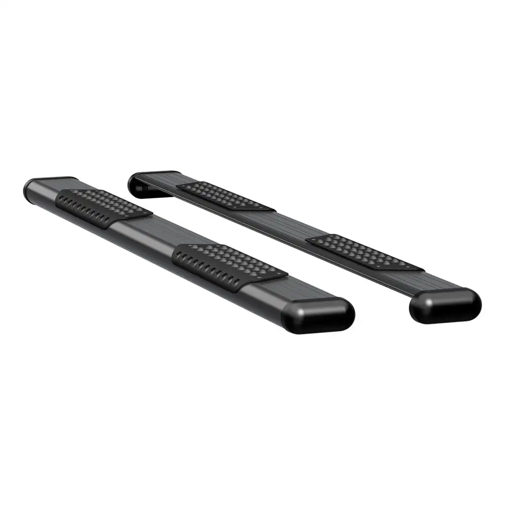 O-Mega II 6" x 78" Black Aluminum Side Steps, Select Silverado, Sierra Ext Cab