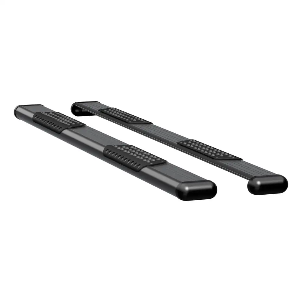O-Mega II 6" x 88" Black Aluminum Side Steps, Select Silverado, Sierra Crew Cab